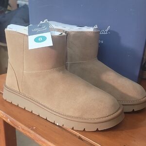 Tan Suede Ankle Boots
